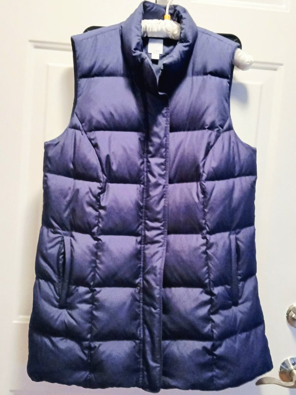 J. Jill Navy Puff Vest - Down Filled
